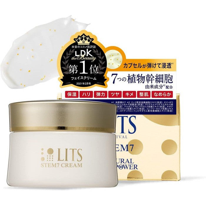 LITS Revival Stem7 Face Cream – Premium Anti-Aging Moisturizer Gel with Stem Cell 50g (No Alcohol)