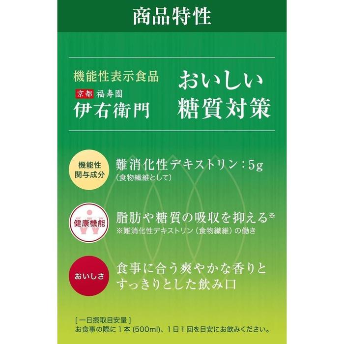 Suntory Iemon Plus Sugar Control Green Tea 500 ml