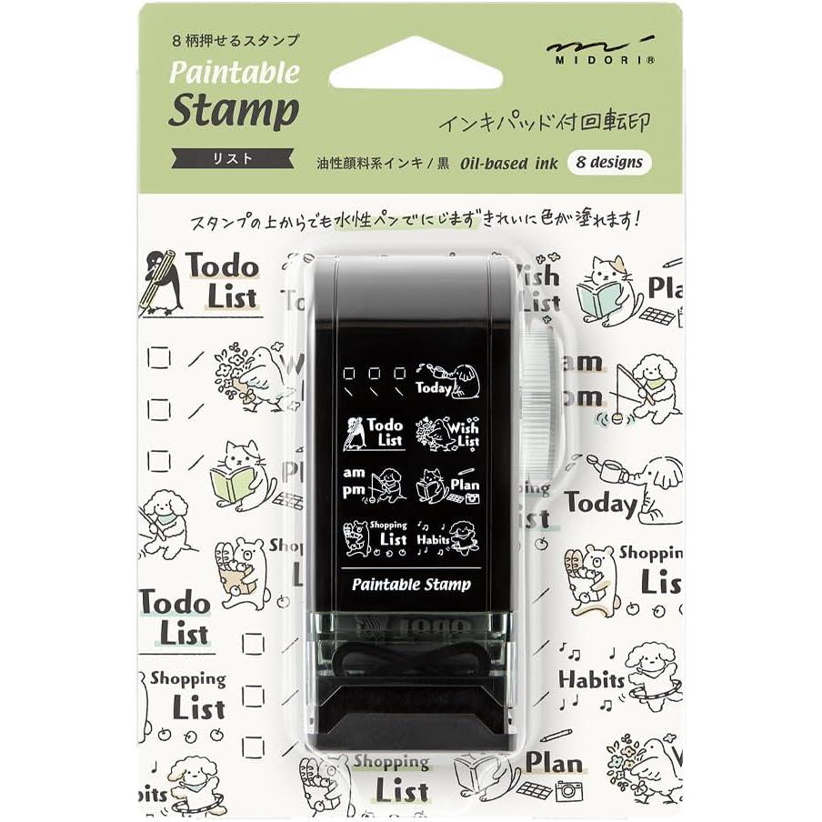 Midori Rotary Stempel – Dekorativer Drehstempel