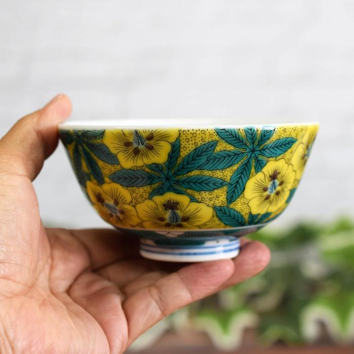 Wazano Kura Kutani Ware Rice Bowl PORCELAIN – Yoshidaya Aoi Design