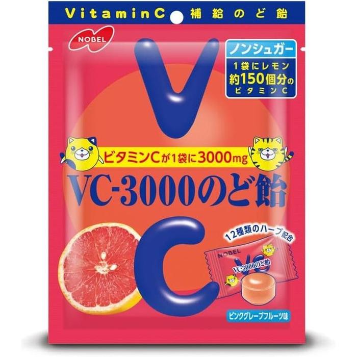 Nobel VC-3000 Throat Candy – Pink Grapefruit Flavor (90 g)