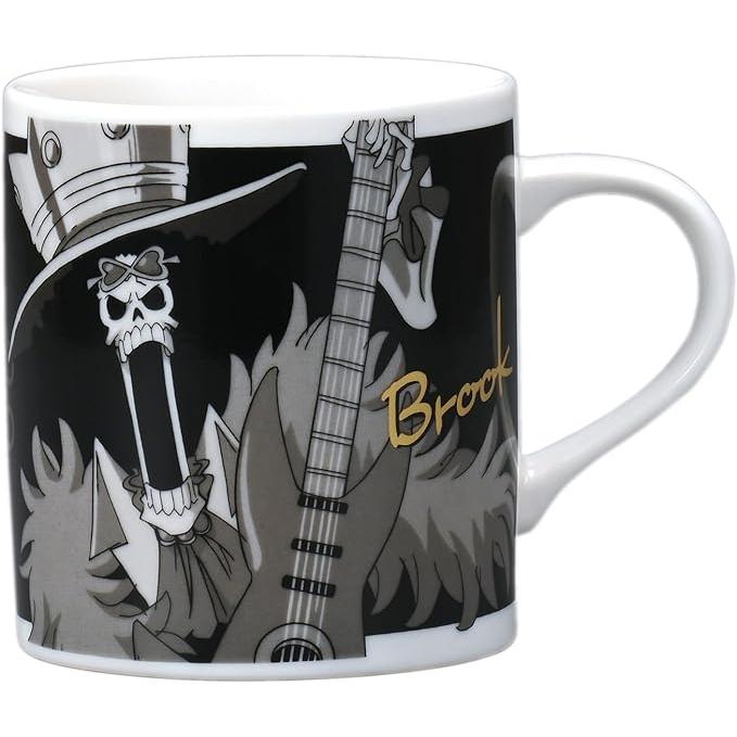 One Piece Straw Hat Pirates Monochrome Mug 300 ml – Microwave & Dishwasher Safe, Made in Japan