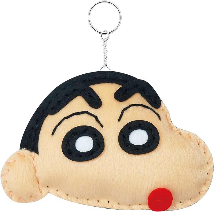 Onoeman Crayon Shin-chan Beginner Sewing Kit – DIY Mascot Keychain,Shin-chan & Shiro, 2 Designs
