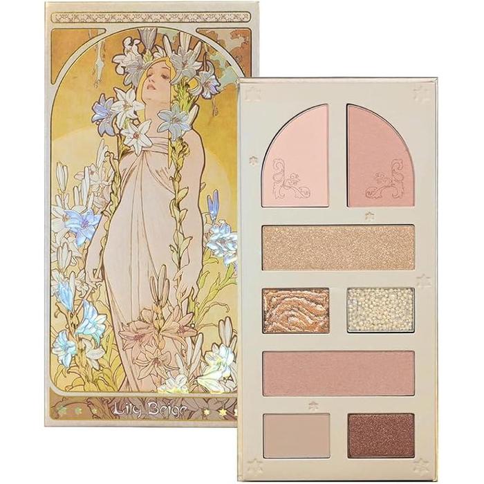 MilleFée Lady Flower Multi Palette – Eyeshadow, Blush & Highlighter (Pearl Finish)