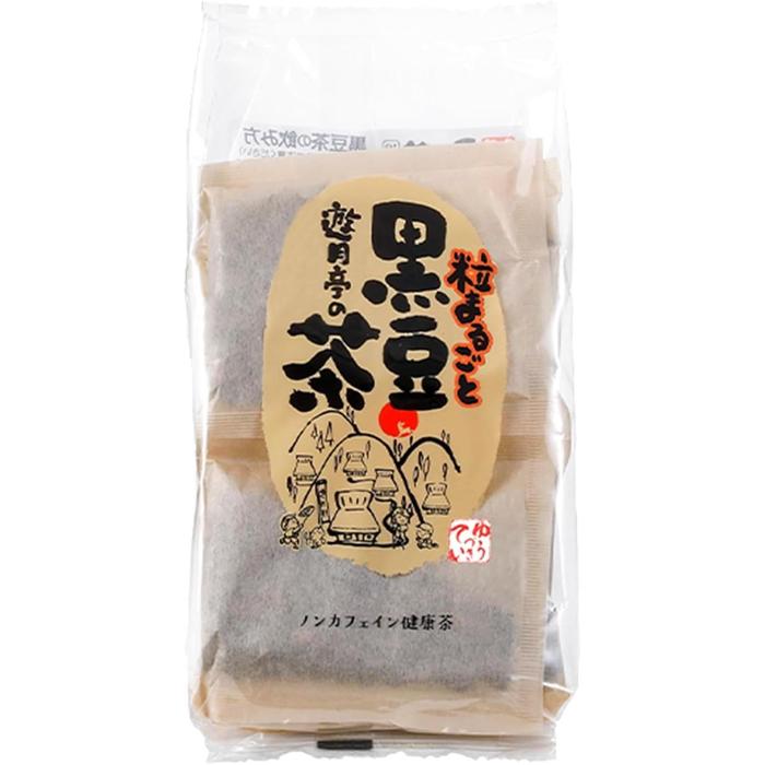 Yuzukitei Kuromame-cha Black Soybean Tea Bags – Roasted Japanese Caffeine-Free Tea (10 Tea Packs)
