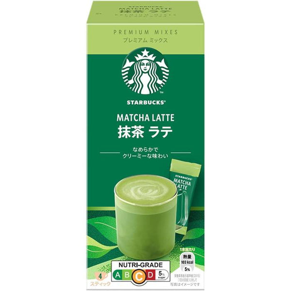 Starbucks Premium Mix Matcha Latte 4P – Smooth & Creamy Matcha Latte