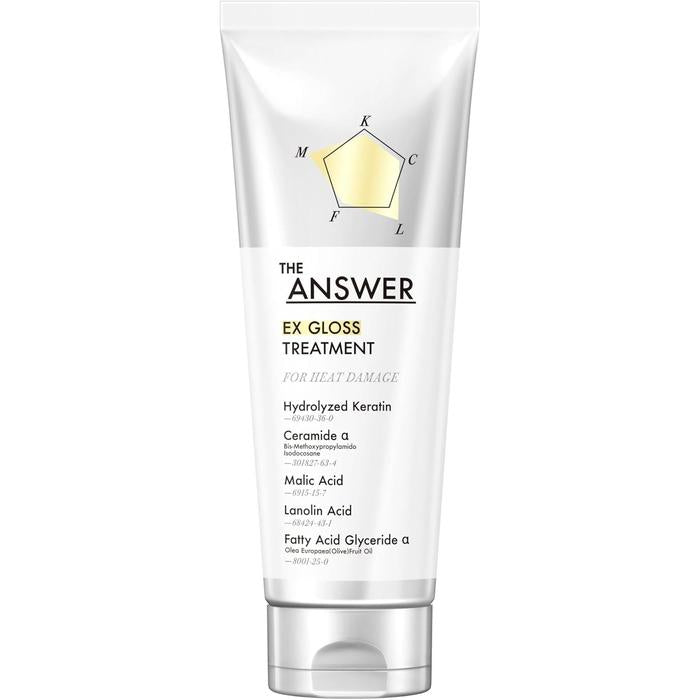 THE ANSWER EX Gloss Treatment – For Heat Damage (220g) [With Alcohol]