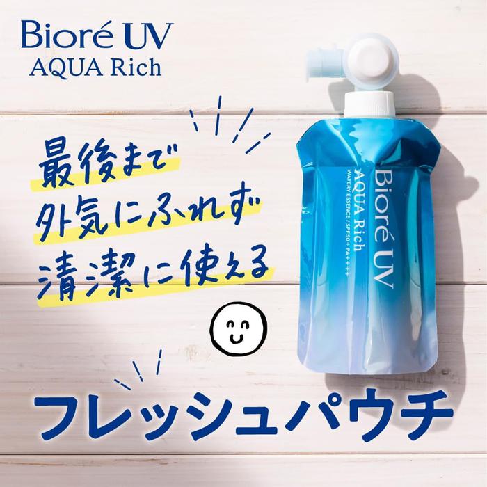 Biore UV Aqua Rich Watery Essence Fresh Pouch SPF50+ PA++++ 120g [Alcohol-free]