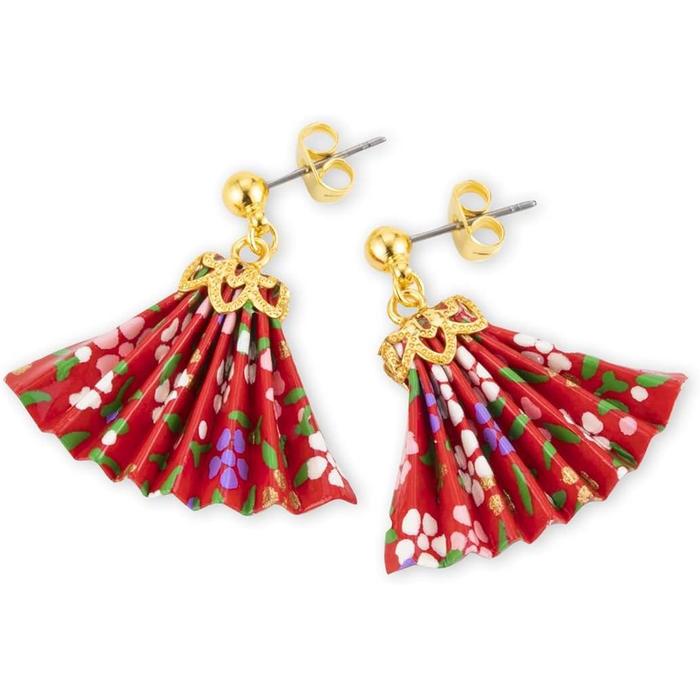 Noren Handmade Origami Earrings – Washi and Surgical Stainless Steel