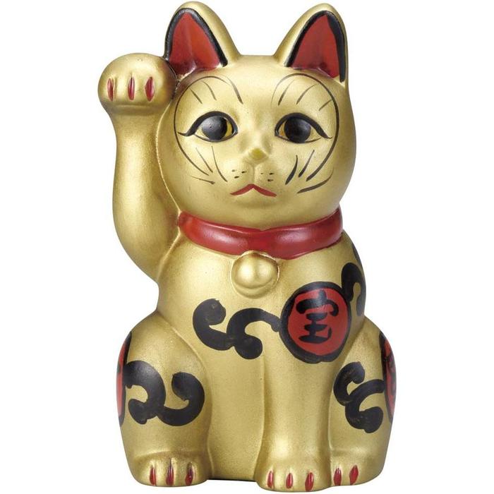 Antique-Style Kichijou Ishin Cat – Gold [15cm] Maneki Neko