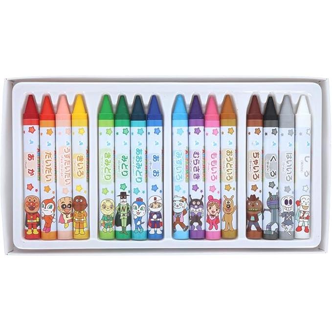 Sun-Star Stationery – Anpanman Crayon “Go! Anpanman” (Easily erase by water)