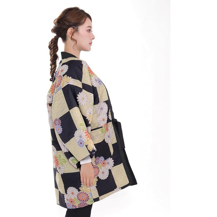 Winter Hanten Jacket – Cotton-Padded, Reversible, Warm and Stylish FLORAL LIGHT