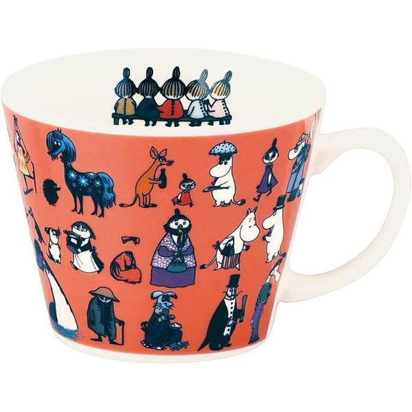 MOOMIN Large Mug / Soup Mug – 400ml – “Friends from Moomin Valley” – Pink