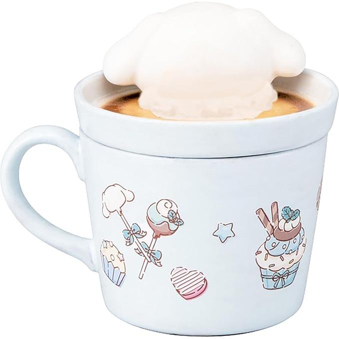 Sanrio Cinnamoroll 3D Latte Art Mug with Lid (230 ml)