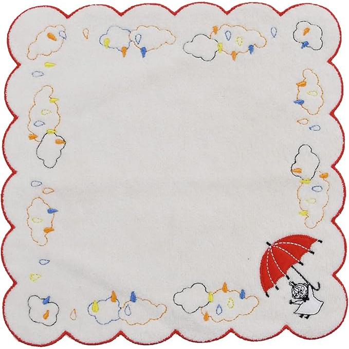 Marushin MOOMIN Mini Hand Towel Cotton 100% 25×25cm – Pocket Size (Part 5)