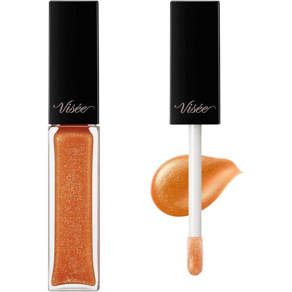 Visee Essence Lip Plumper 5.5ml – Moisturizing & Volumizing Gloss for Plump Lips OR200 Sheer Orange [Alcohol-free]