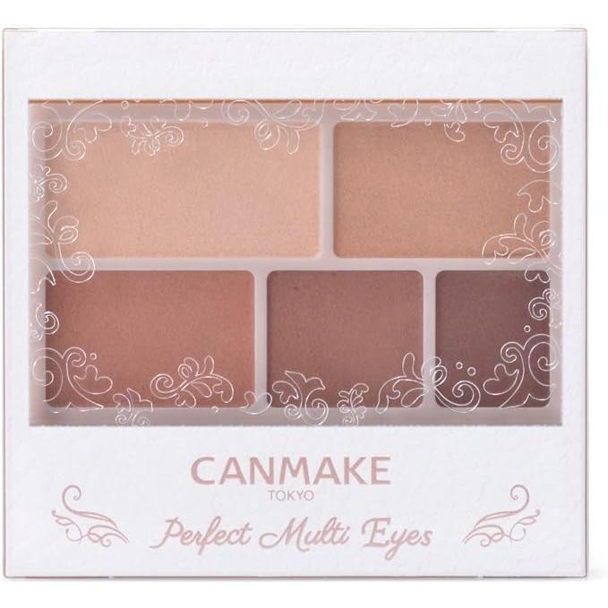 CANMAKE Perfect Multi Eyes – 5-Colour Matte Eyeshadow, Brow & Liner Palette