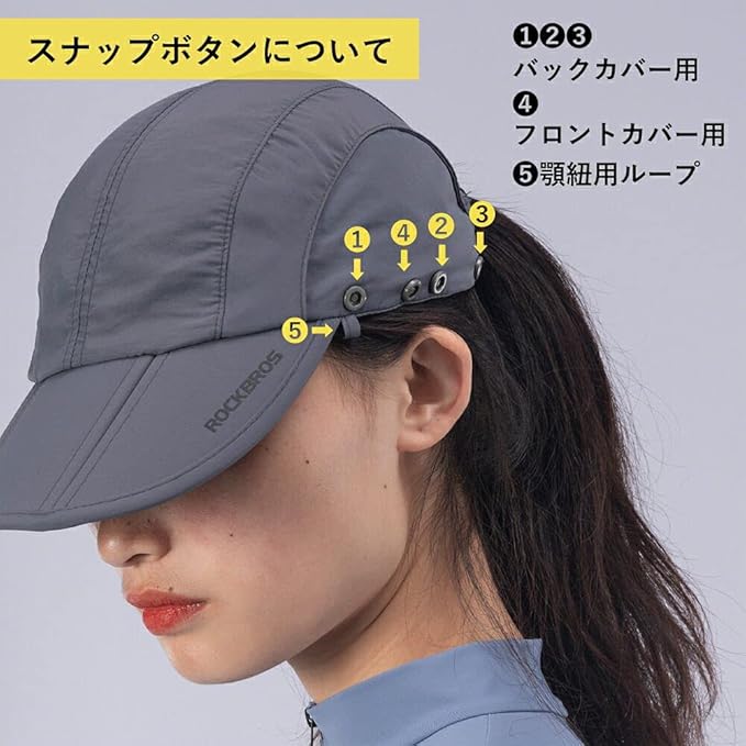 ROCKBROS 4-Way UV Protection Sun Hat with Face & Neck Cover