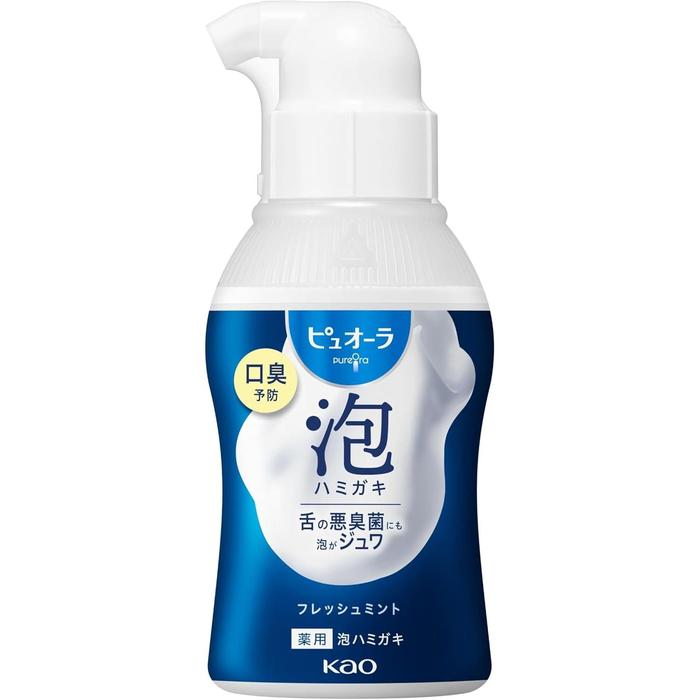 Pyuora Foaming Toothpaste Fresh Mint 110ml – Japanese Foaming Toothpaste [Alcohol-free]