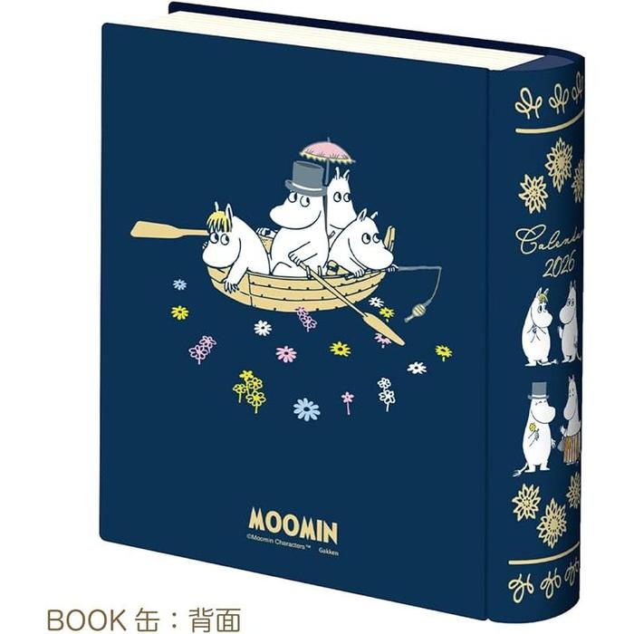 Gakken StaFul 2026 Moomin Tabletop Book Calendar with Stand – Family Edition