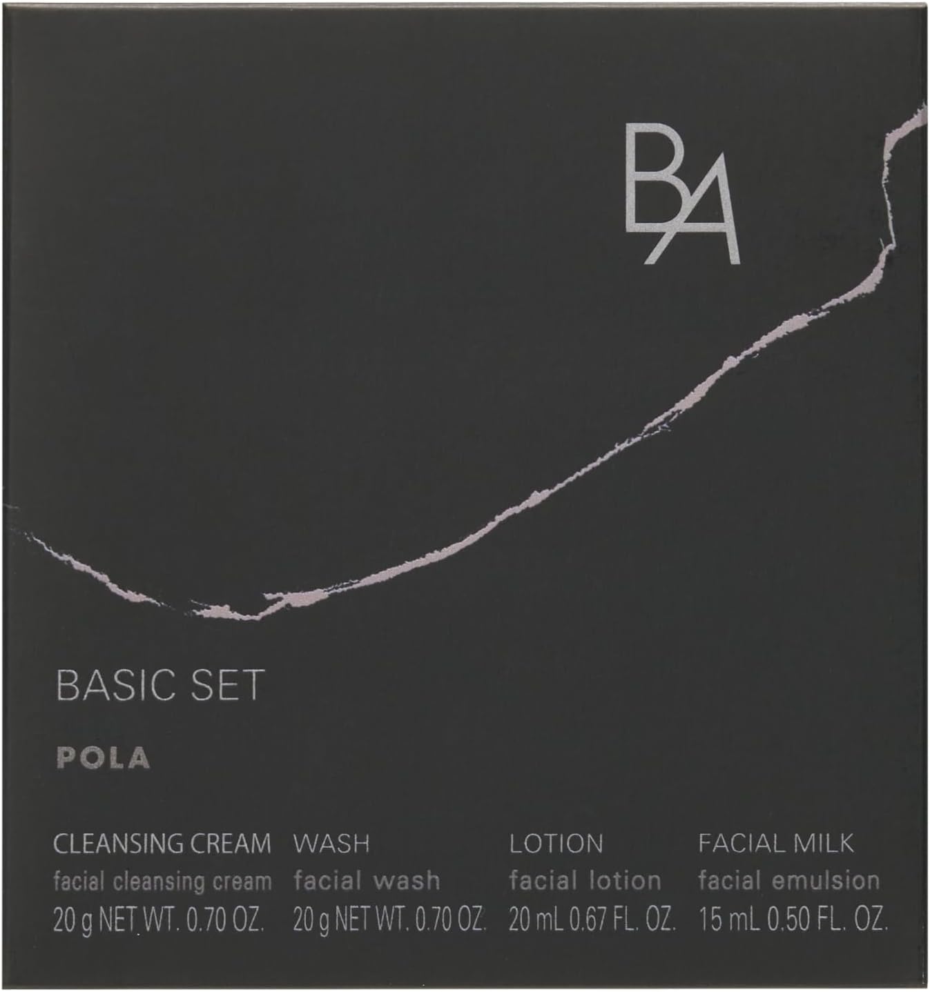 POLA B.A Basic Set 7 – 4-Piece Mini Skincare Trial Set [With alcohol]