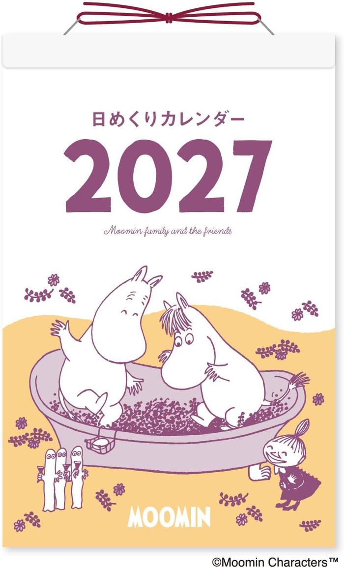 Shin Nippon Kalender 2027 Moomin Daglig Riv-Kalender