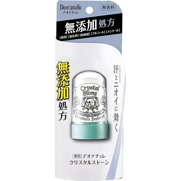 Deonatulle Crystal Stone Antiperspirant – Sensitive Skin, Alum 60g [Alcohol-free]