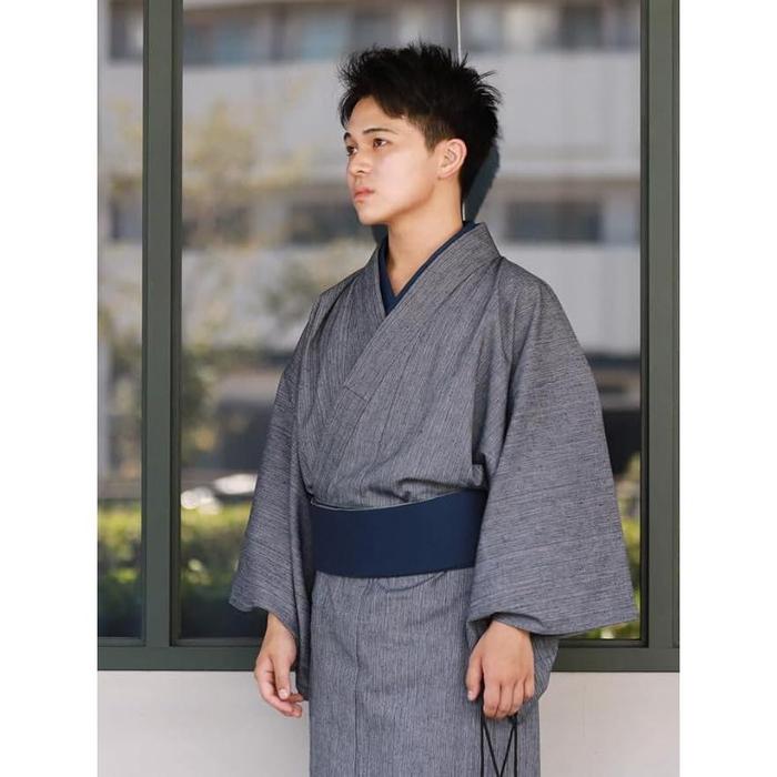 ROCCA Kurume Woven Reversible Men’s Obi (Available in 8 colors)