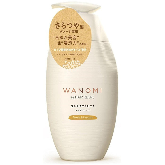 NOWY HIT JAPONII! Aminokwasowa odzywka wygladzajaco-nablyszczajaca na bazie japonskiego ryzu HAIR RECIPE WANOMI  350ml[Non alcohol]