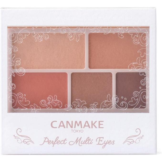 CANMAKE Perfect Multi Eyes – 5-Colour Matte Eyeshadow, Brow & Liner Palette