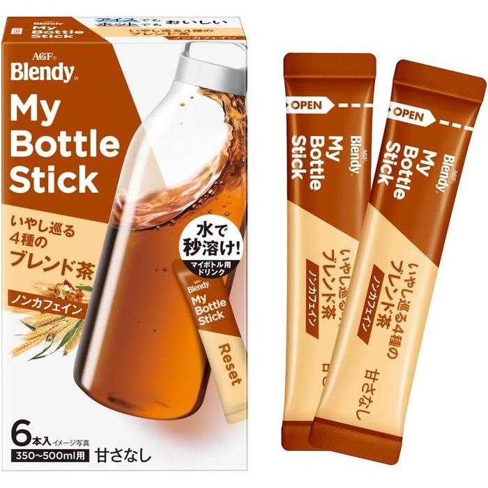 AGF Blendy My Bottle Stick – Relaxing Blend of 4 Herbal Teas (6 Sticks)
