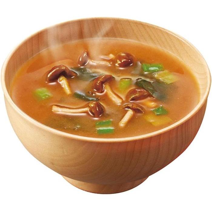 Amano Foods Freeze-Dried Nameko & Wakame Miso Soup – Red Dashi Flavor 28.5g