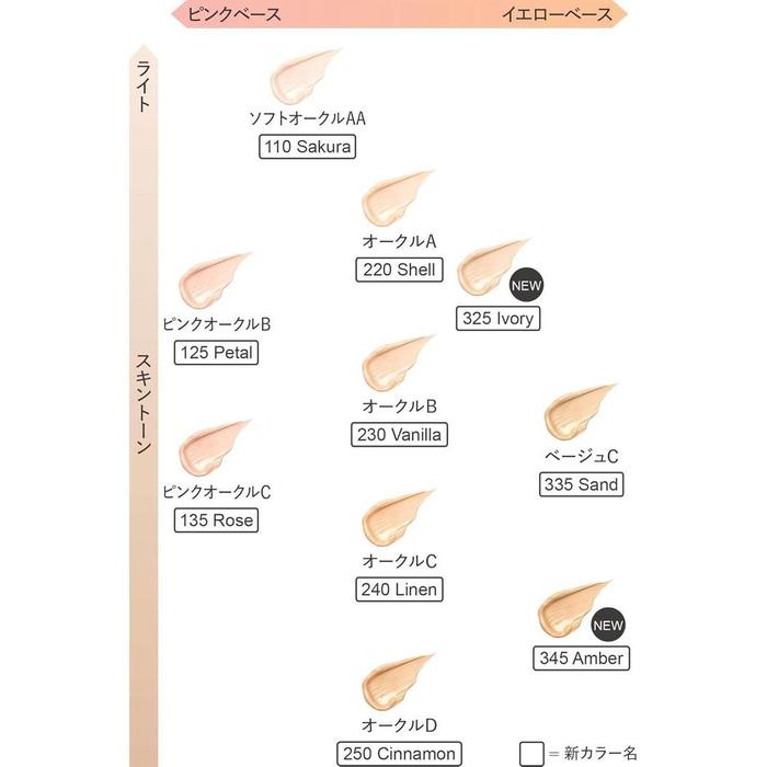 KANEBO Lively Skin Wear II Foundation SPF4 PA+ – 10 Shades, 30g