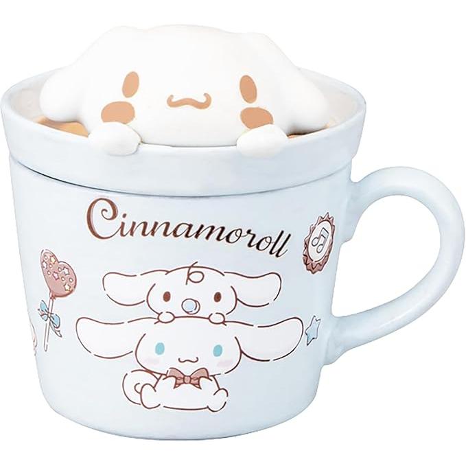 Sanrio Cinnamoroll 3D Latte Art Mug with Lid (230 ml)