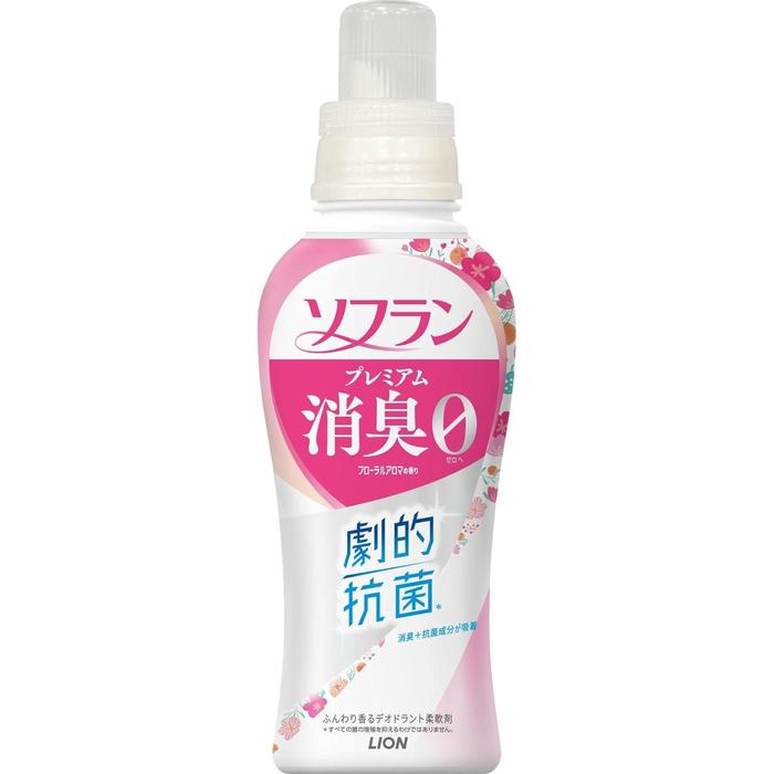 Lion Soflan Premium Deodorizing Fabric Softener – 3 fragrances (480 ml)