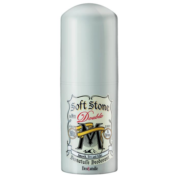 Deonatulle Men Soft Stone W Non-Menthol Antiperspirant Stick – Fragrance-Free, (For Underarms) [Alcohol-Free]