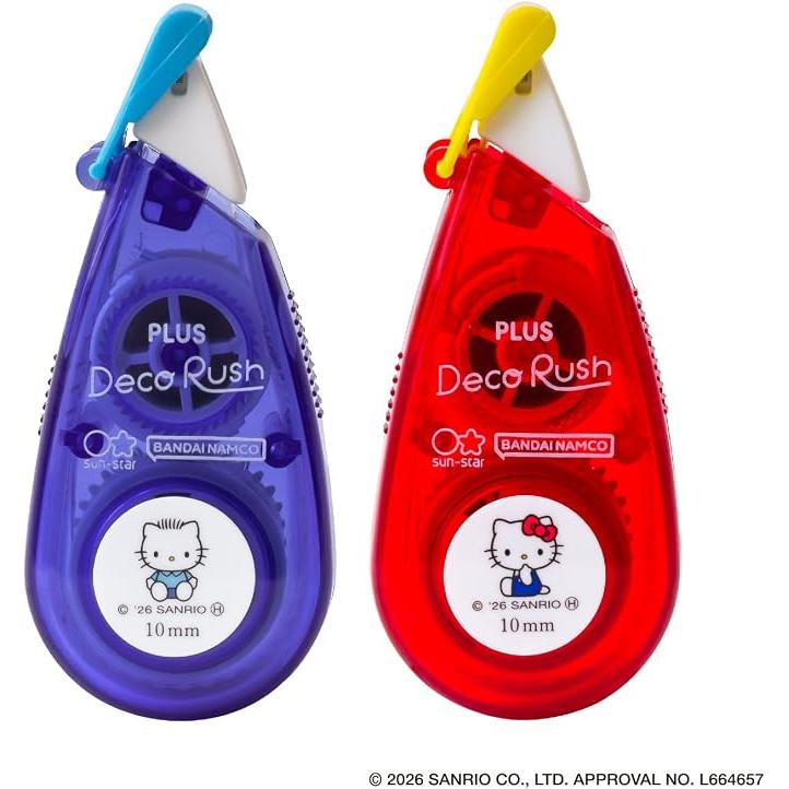 PLUS Decorush Sanrio Characters Heart Case Set – Decoration Tape, 4 Designs