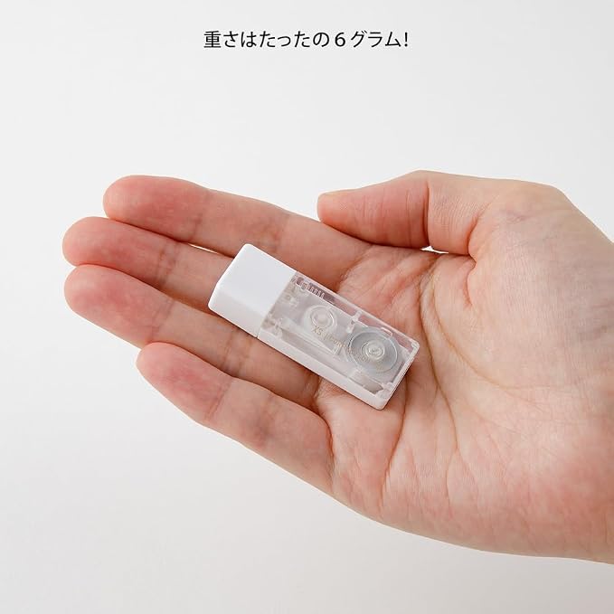 MIDORI XS Correction Tape – 5 mm × 4.2 m, White, Set of 2