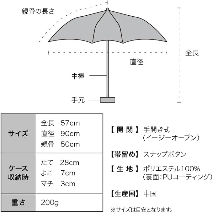Wpc. Shading Silver Ribbon Heart Mini Folding Parasol – 100% UV Cut, Rain or Shine