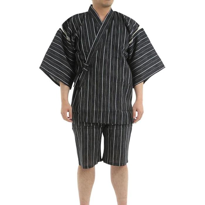 EDOTEN Shijira Jinbei Set – Breathable Cotton, Traditional Japanese Summer Loungewear for Men, Lightweight & Cooling (7 Colors, Sizes M–5L)