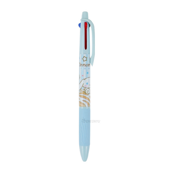 Sanrio Three-Color Ballpoint Pen, Cinnamoroll, 0.7mm