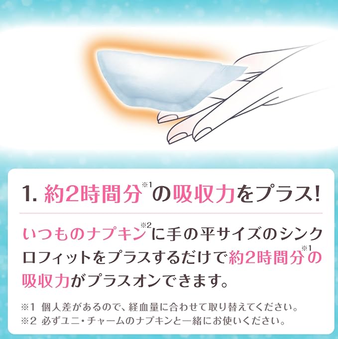 Unicharm – Sofy Synchro Fit Sanitary Napkins (Heavy Flow Daytime Use) 24 pads
