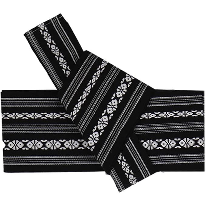 TOUWA Cotton Obi – Kenjo Pattern, Easy-Fit Kimono Belt (Available in 8 Colors)