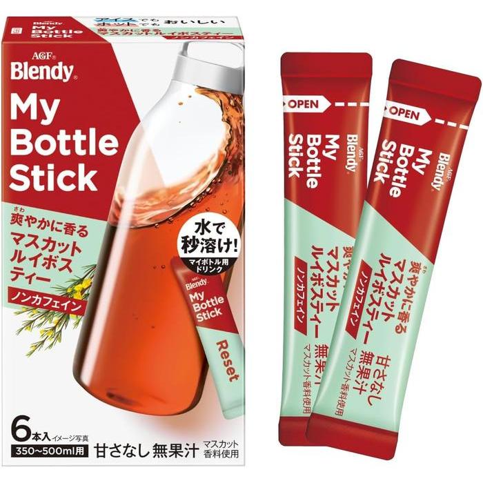 AGF Blendy My Bottle Stick – Refreshing Muscat Rooibos Tea Aroma 6 Sticks