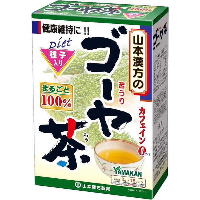 Yamamoto Kanpo Bitter Melon Tea 100% – Natural Health and Wellness Tea 3g x 16 Bags