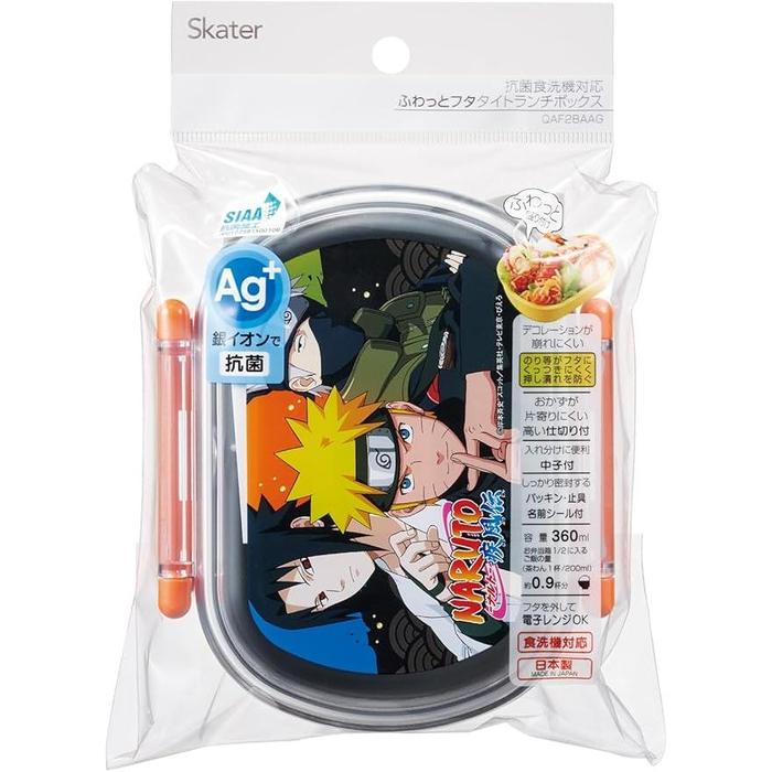 Skater NARUTO Kids Lunch Box 360ml – Dome Lid Bento Box, Microwave & Dishwasher Safe (Made in Japan)
