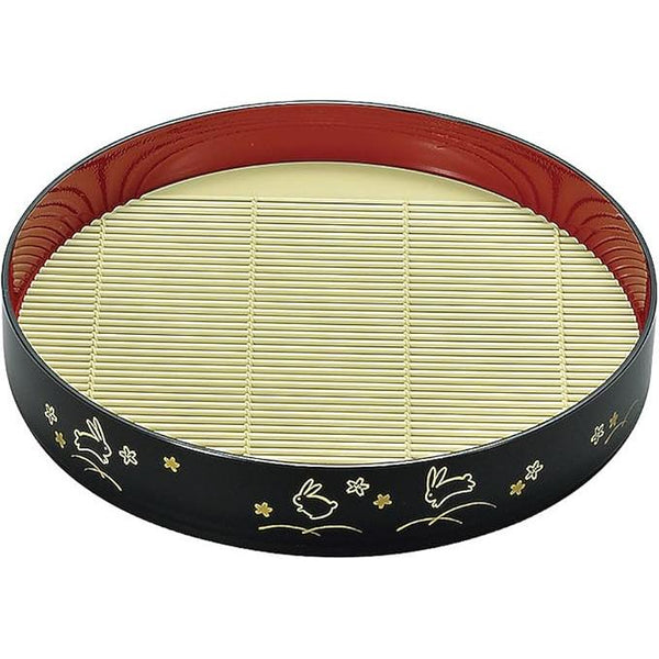 Miyamoto Sangyo Dream Rabbit Noodle Plate 20.4cm | Japanese Yumeusagi Buckwheat Plate, ABS Resin