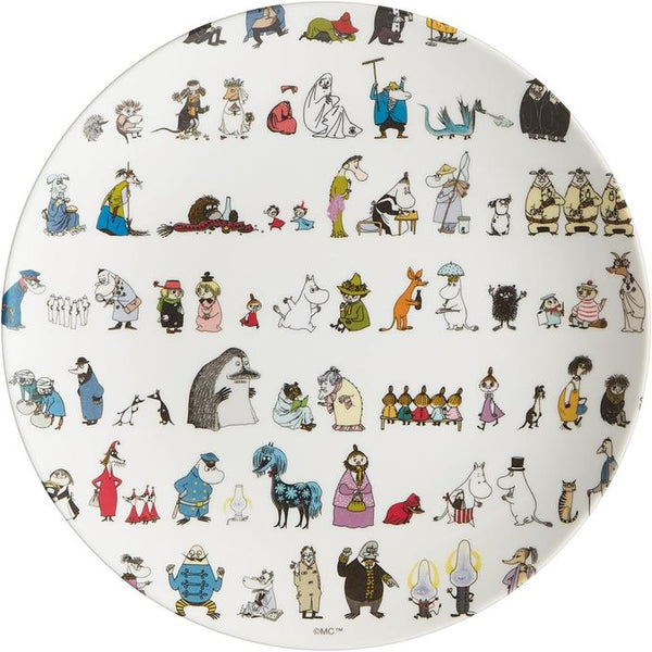 Skater Melamine Plate – MOOMIN 80th Anniversary – 20cm