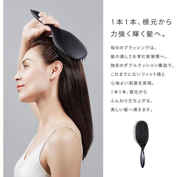 ReFa PADDLE PREMIUM Double-Cushion Hair and Scalp Brush