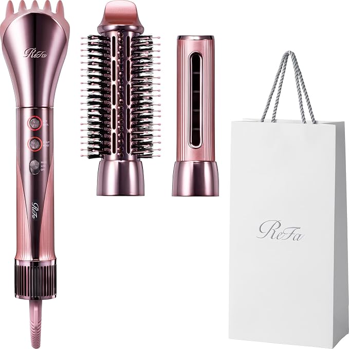 ReFa BEAUTECH RESETTER + Dedicated Holder Set – Japanese Stick Hair Dryer & Styling System